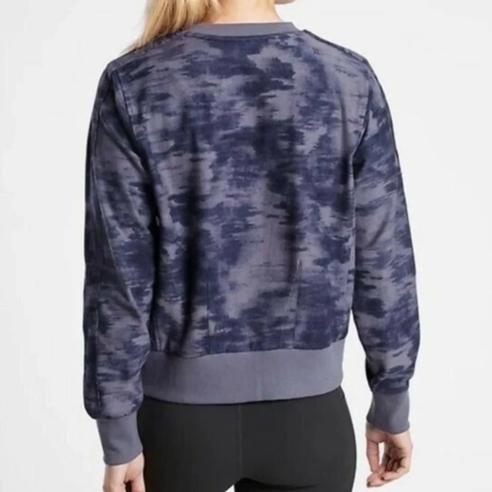 Athleta Blue Farallon Print Sweatshirt - Picture 2 of 8